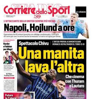 Rassegna stampa Le prime pagine dei quotidiani sportivi