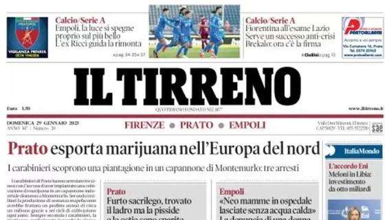 Il Tirreno Pisa: "Tre schiaffi al Pontedera"