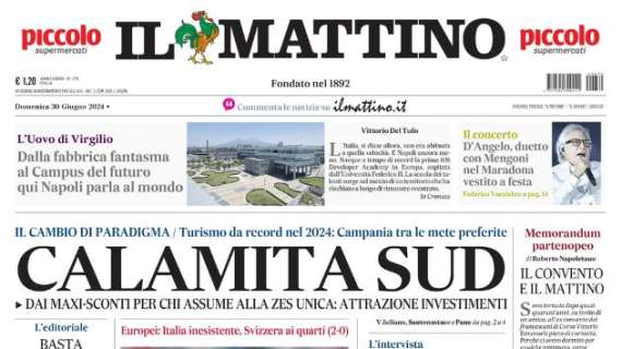 Il Mattino ed. Avellino: "Perinetti va a Rimini per il mercato"