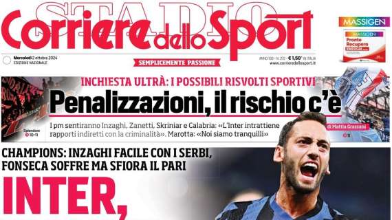 Rassegna stampa Le prime pagine dei quotidiani sportivi