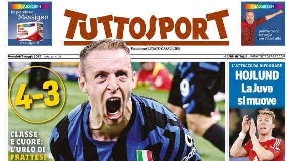 Tuttosport: "Pianese, assalto Pescara | Urlo di gioia da Siracusa a Dolomiti"