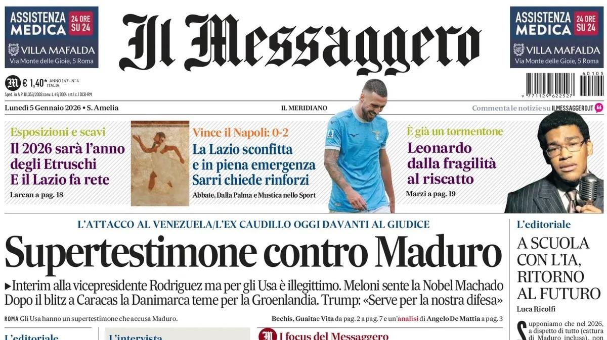 Il Messaggero ed. Umbria: "Il Grifo è ripartito. È blitz a Guidonia"