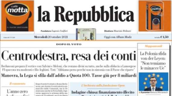 la Repubblica: "Il Palermo torna a casa e con il Francavilla va a caccia del riscatto"