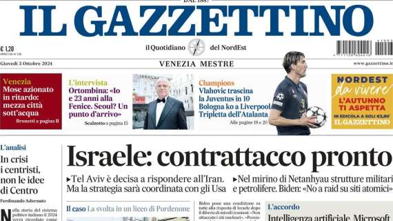 Il Gazzettino di Padova: "Fortin «para» il derby"