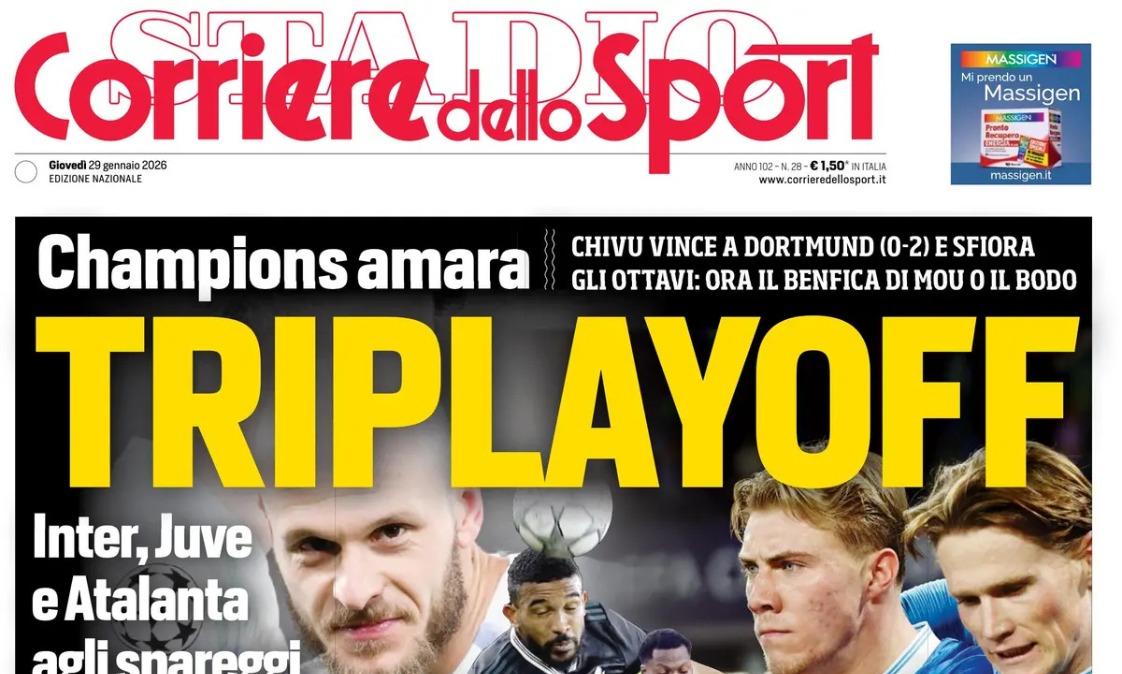 Rassegna stampa Le prime pagine dei quotidiani sportivi