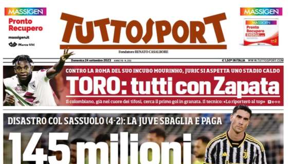 Tuttosport: "Yildiz show ad Ancona | Next Gen, la prima gioia"