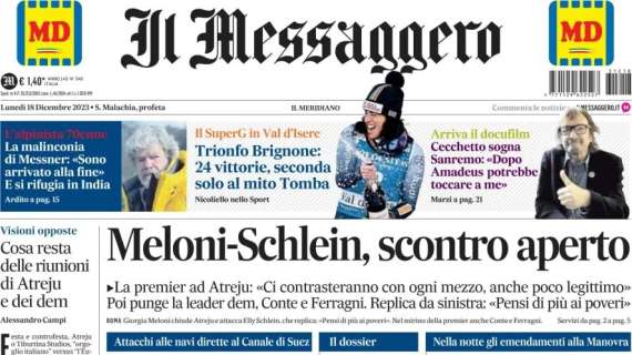 Il Messaggero - ed. Abruzzo: "Ancona e Pescara non si fanno male"