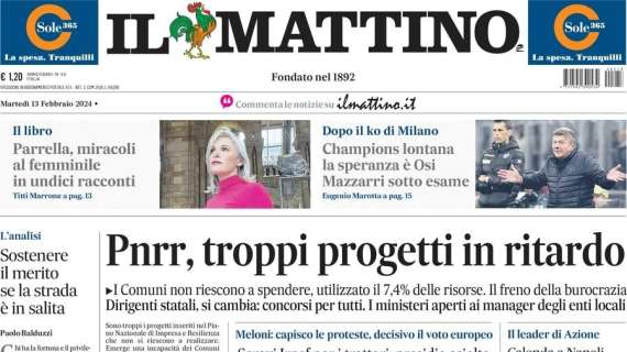 Il Mattino: "La noia | Stop Benevento. Vetta lontana"