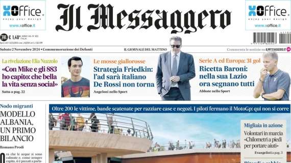 Il Messaggero: "Fere, le paure di Abate"