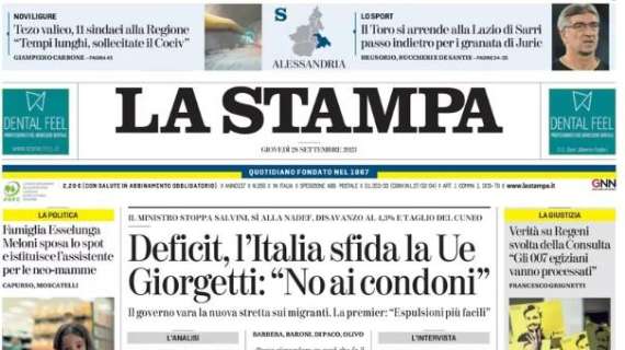 La Stampa - ed. Alessandria: "L'altra verità"