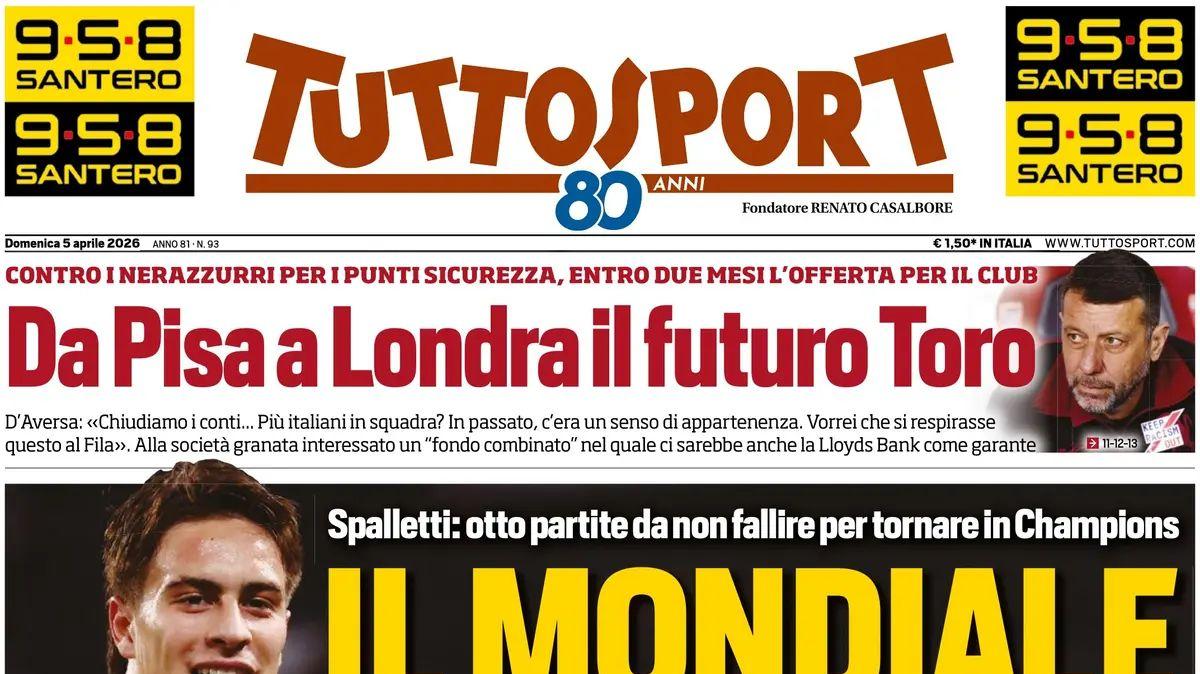 Rassegna stampa Le prime pagine dei quotidiani sportivi