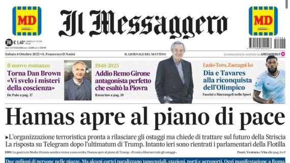 Il Messaggero: "Perugia, ancora allarme: a rischio pure Megelaitis"