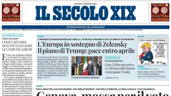 Il Secolo XIX ed. Levante: "Tre colpi per rinforzare l'Entella"