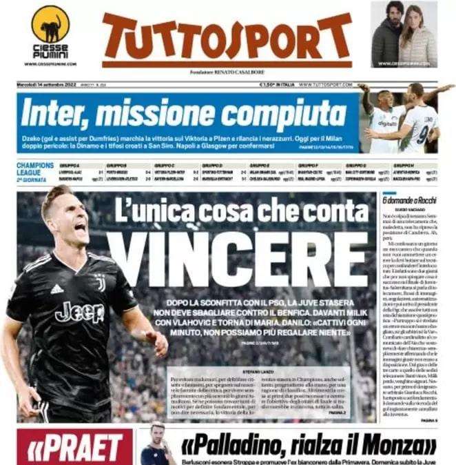 Tuttosport: "Vicenza cala il poker. Novara e Vercelli: pari"