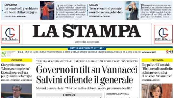 La Stampa - ed. Alessandria: "Due pedine (non) di scambio"