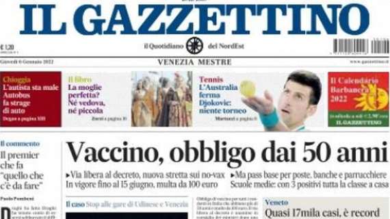 Il Gazzettino di Padova: "Focolaio a Legnago, il derby è a rischio"