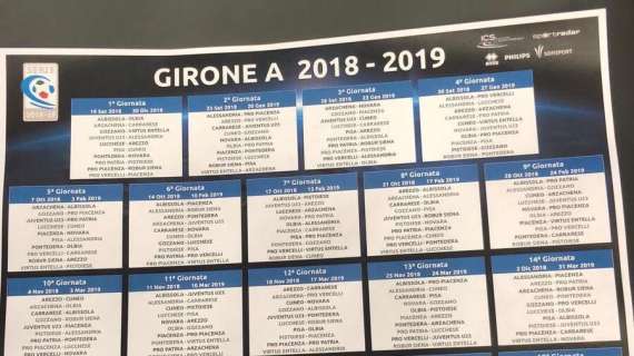 FOTONOTIZIA TC - Girone A, il calendario completo 2018/2019