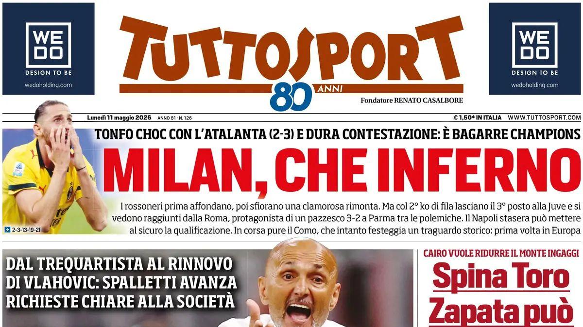 Tuttosport: "Salernitana, colpo in casa Casertana! | Lecco, 1-1 in 10"