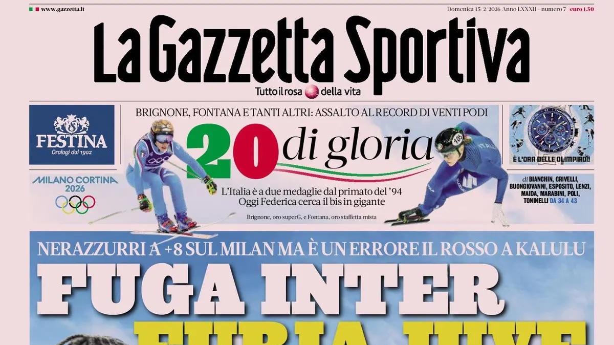 Rassegna stampa Le prime pagine dei quotidiani sportivi