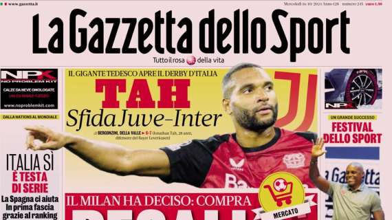 Rassegna stampa Le prime pagine dei quotidiani sportivi