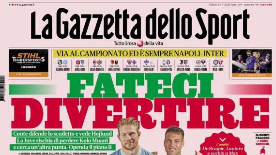 Rassegna stampa Le prime pagine dei quotidiani sportivi