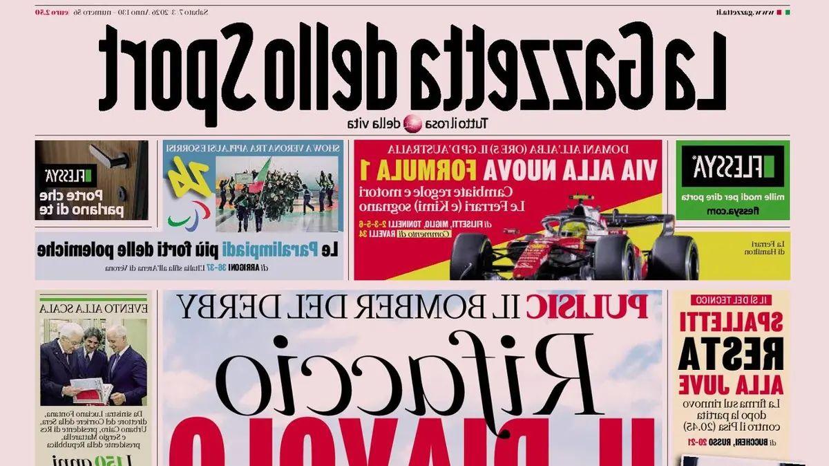 Rassegna stampa Le prime pagine dei quotidiani sportivi