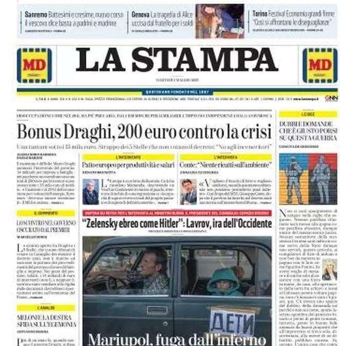La Stampa - Vercelli: "Leoni contro zebre | Rizzo eroe"