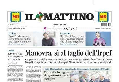 Il Mattino - ed. Caserta: "Casertana, mal di pareggite"