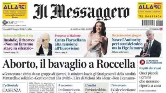 Il Messaggero ed. Umbria: "Grifo, il Rimini ha il vento in poppa"