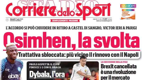 Corriere dello Sport: "Colpo del Monterosi: arriva Mastrantonio"
