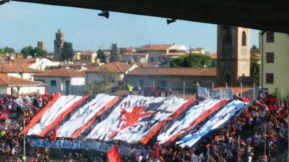 Foggia, l'esultanza di Pio e Amedeo con i giocatori rossoneri