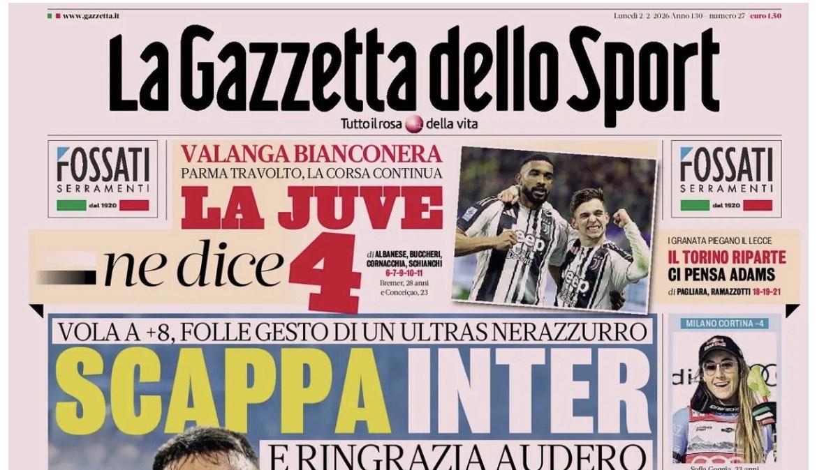 Rassegna stampa Le prime pagine dei quotidiani sportivi