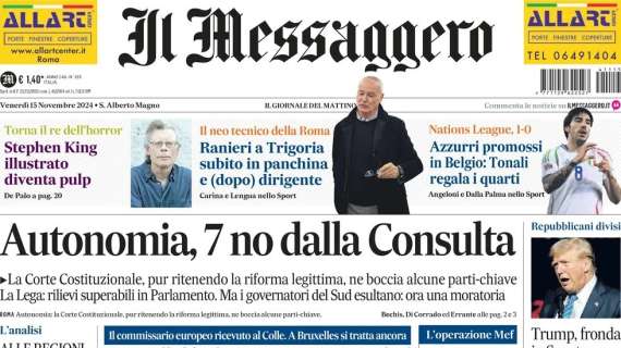 Il Messaggero: "Penalizzazione Ternana, ricorso per recuperare un punto"