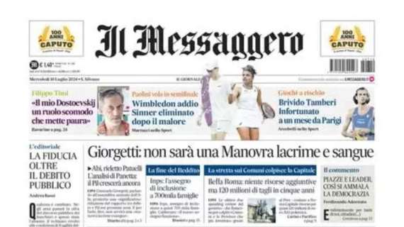 Il Messaggero ed. Umbria: "Grifo, Santopadre vede il fondo"