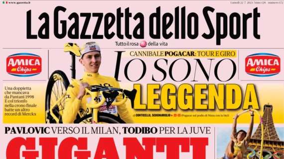 Rassegna stampa Le prime pagine dei quotidiani sportivi