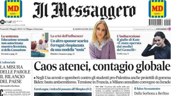 Il Messaggero ed. Umbria: "Al via i playoff, Grifo in terza fila"