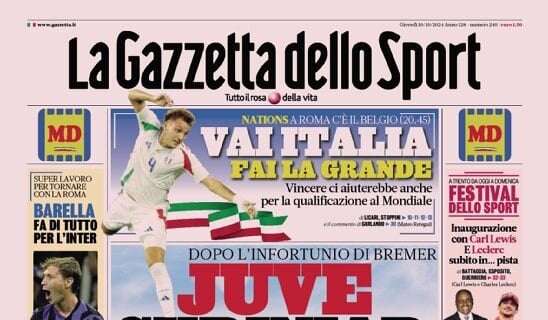 Rassegna stampa Le prime pagine dei quotidiani sportivi