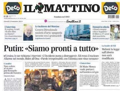 Il Mattino - Avellino: "Matera insidia un Franco deludente"