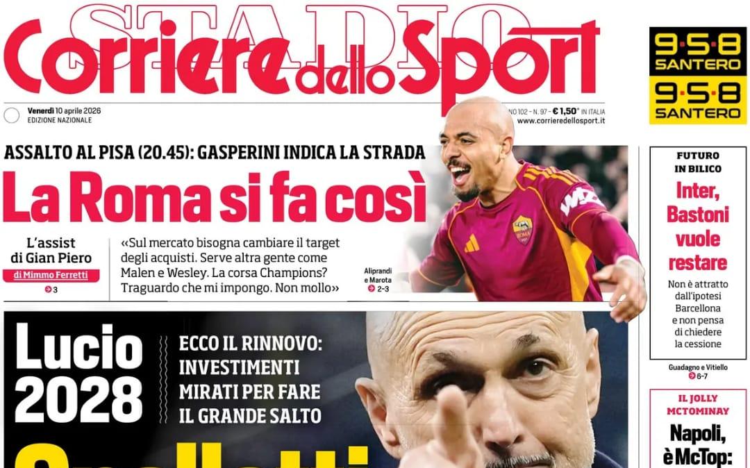 Corriere dello Sport - Vai Torres, salvezza da blindare