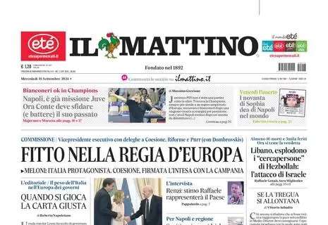 Il Mattino - ed. Avellino: "50 sfumature di verde e una panchina rovente"