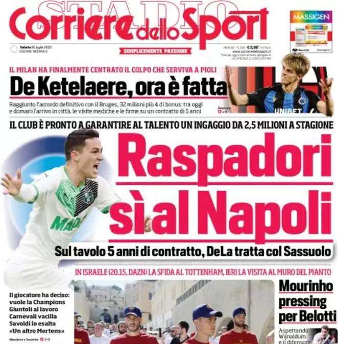 Corriere dello Sport: "Crotone, un ariete senza fretta"