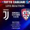 Tuttocagliari Live - oggi dalle 12:10 LIVE REACTION Juventus-Cagliari