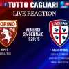 Tuttocagliari Live: Dalle 20:15 Live Reaction Torino-Cagliari