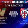 Dalle 14.30 la nostra Live Reaction di Venezia-Cagliari!