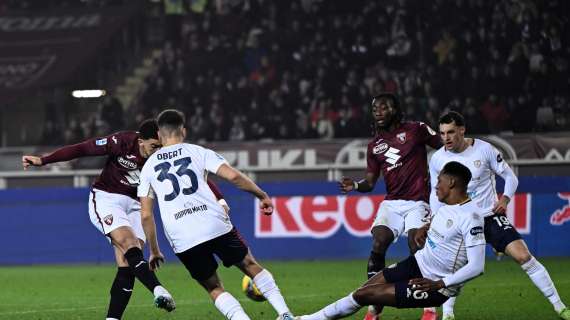 Torino-Cagliari 2-0, si chiude l'incontro. Brutto ko per i rossoblù