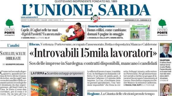 L'Unione Sarda - Caprile, il Cagliari nelle tue mani: "Il gol di Pavoletti? Fa ancora male. Ora chiamatemi pure Sant'Elia"