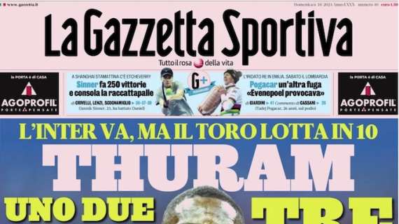 Gazzetta - Thuram: uno, due, tre