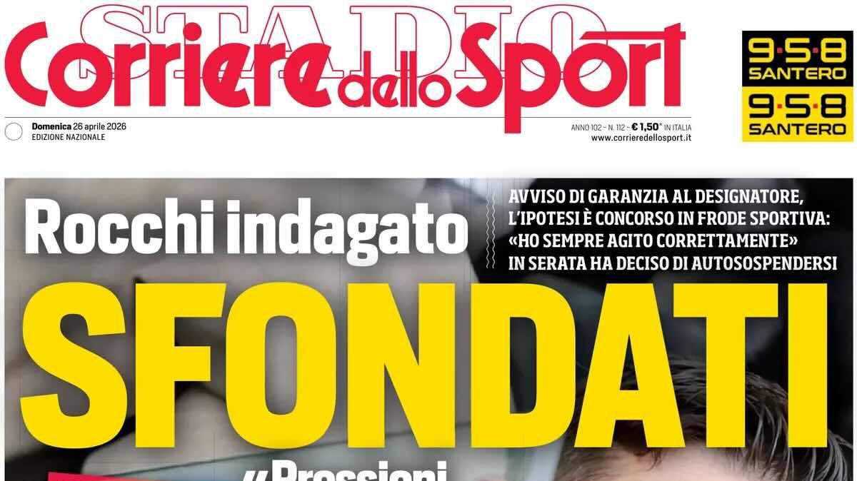 Rocchi indagato. Corsport: "Sfondati. «Pressioni al Var e arbitri graditi all’Inter»"
