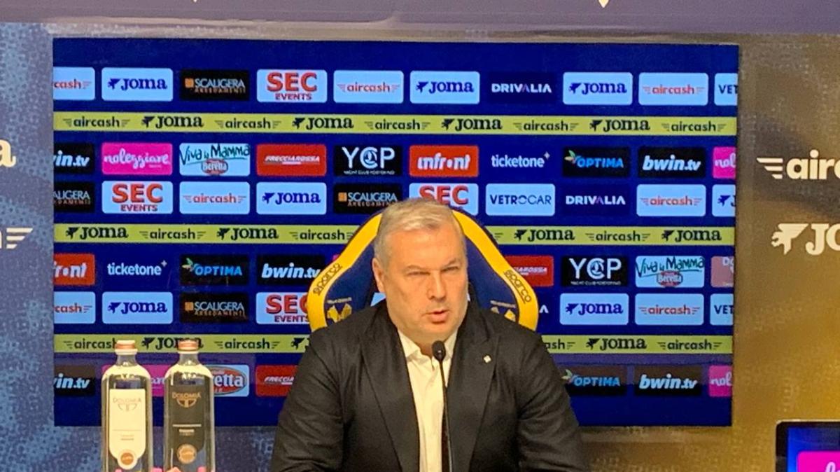 Sogliano: "Il Verona sta lottando per la salvezza, ma tra infortuni e limiti non è semplice"