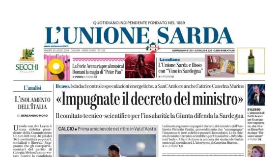 L'unione Sarda - Cagliari, lavori in corso a Chatillon. Il Como vince nel primo test di Serie A